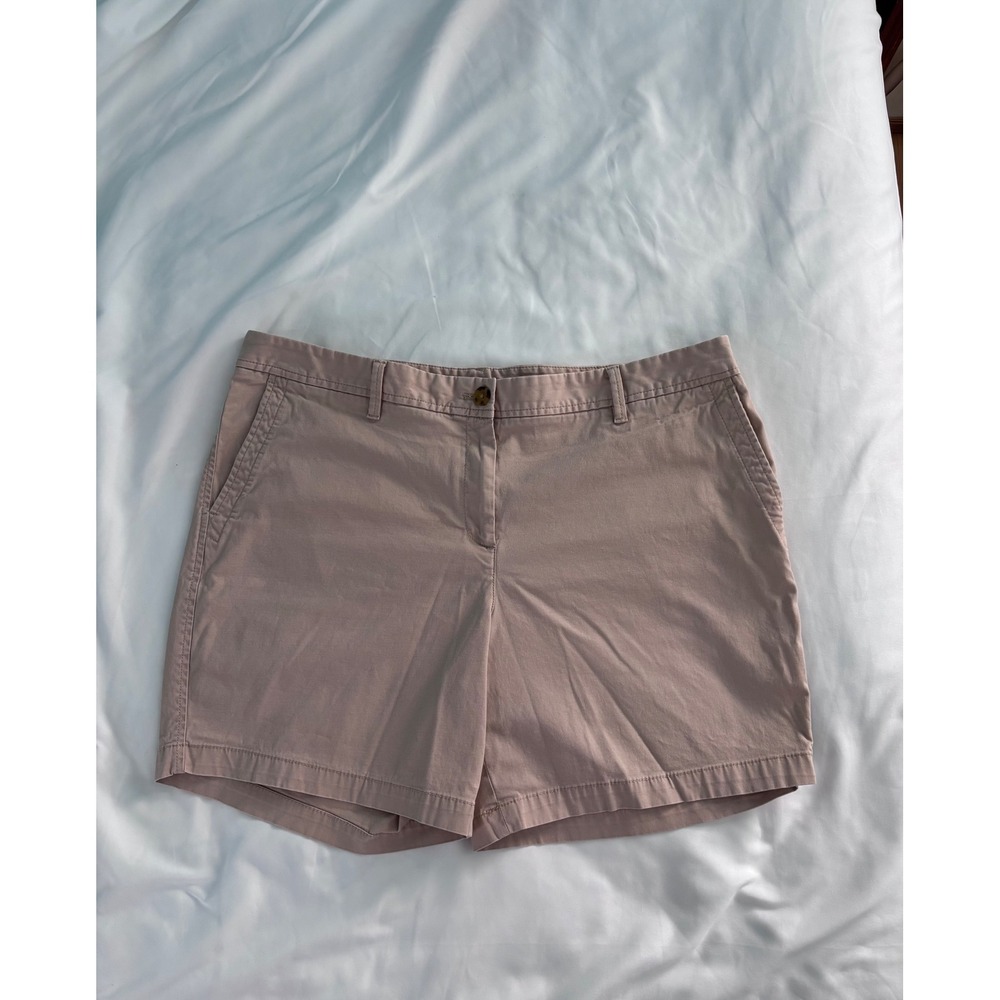 Talbots Relaxed Chino Shorts Womens 16
Khaki Cotton Stretch Mid Rise